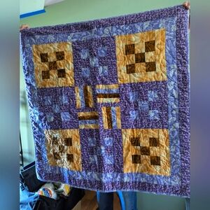 NWOT Handmade Lap Quilt Or Throw